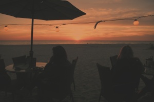 Sandbar sunset